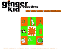 Tablet Screenshot of gingerkidproductions.com
